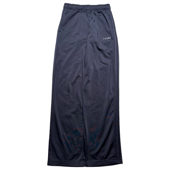 Adidas Sweat Pants S Y2K Vintage Streetwear Wide Leg Baggy Triple Tre Black - Picture 1 of 7